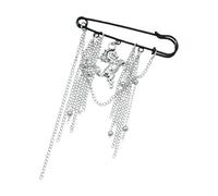 Spilla a forma di cavallo con nappe motivo geometrico e pratica chiusura per abbigliamento e presentazioni regalo, decorazione quotidiana sul petto