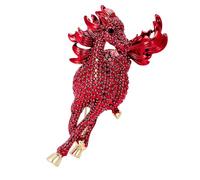 Spilla a forma di cavallo con strass, per cappelli, sciarpe, giacche di jeans e borse, per matrimoni e feste e cosplay, Se référer à la description, Zinco