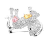 Spilla a forma di cavallo con strass: spilla con zodiaco cinese - Gioielli per