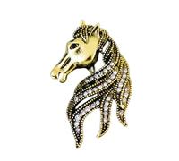 Spilla a forma di cavallo con zodiaci, stile vintage, gioiello da bavero per donne professionali, per migliorare gli zodiaci, gioielli con animali per le donne, Misura unica, come descritto