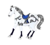 Spilla a forma di cavallo | distintivo in metallo vintage di cavallo, spille decorative - per le donne per il matrimonio la festa e il vestito il cappotto lo scialle e la sciarpa i vestiti sul retro