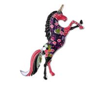 Spilla a forma di cavallo fantasia, design vintage, in lega, accessorio alla moda, per attirare l'attenzione, ideale come regalo per valorizzare l'abbigliamento, bella spilla