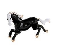 Spilla a forma di cavallo in lega, a tema zodiacali cinesi, accessorio vintage alla moda da indossare tutti i giorni o per eventi speciali, spilla retrò, Misura unica, come descritto