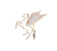 Spilla a forma di cavallo volante, spilla da bavero unica, gioiello elegante, adatta per vari usi quotidiani e feste, spilla cava, Misura unica, come descritto