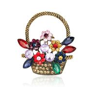 Spilla a forma di cesto di fiori, stile coreano, accessorio per feste