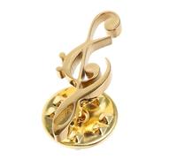 Spilla a Forma di Chiave di Violino in Acciaio Inossidabile Oro | Design Classico e Minimalista, Superficie Lucida e Levigata, Adatta per Insegnanti e Amanti Dell’arte