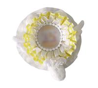 Spilla a forma di coda di gatto, con orecchie giocose, in tessuto, accessorio per fan e trendsetters, Misura unica, come descritto