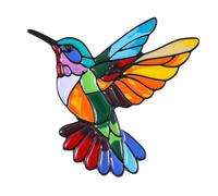 Spilla a forma di colibrì, realizzata a mano, con tecnica a olio, flessibile, ideale come clip sicura o decorazione per aggiungere olio