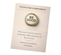 Spilla a forma di compassione unica, struttura in metallo, supporta gentilezza e risvolto mentale positivo, per vari usi, rivestimento da collezione, One Size, come descritto