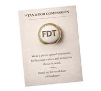 Spilla a forma di compassione unica, struttura in metallo, supporta gentilezza e risvolto mentale positivo, per vari usi, rivestimento da collezione, One Size, come descritto