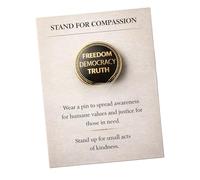 Spilla a forma di compassione unica, struttura in metallo, supporta gentilezza e risvolto mentale positivo, per vari usi, rivestimento da collezione, One Size, come descritto