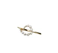 Spilla a forma di corona di nozze spilla elegante perla simulata fiore corona spilla corpetto corona cerchio sciarpa spilla di sicurezza anti-luce pin per donne abbigliamento borsa vestito decorazione