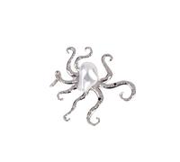 Spilla a forma di creatura oceanica con strass, alla moda, a forma di balena e conchiglia, decorazione vintage elegante per borse e cappelli, 1.0*1.0*1.0