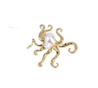 Spilla a forma di creatura oceanica con strass, alla moda, a forma di balena e conchiglia, decorazione vintage elegante per borse e cappelli, 1.0*1.0*1.0