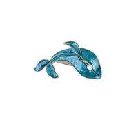 Spilla a forma di creatura oceanica con strass, alla moda, a forma di balena e conchiglia, decorazione vintage elegante per borse e cappelli, 1.0*1.0*1.0