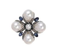 Spilla a forma di croce barocca, versatile, accessorio per abiti, cappotti, feste