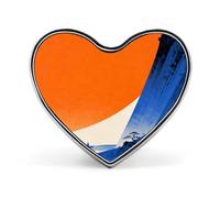 Spilla a forma di cuore a forma di barca solitaria, neve per zaini o risvolti, spilla per San Valentino, anniversario