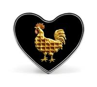 Spilla a forma di cuore a forma di gallo, a forma di cuore, accessori per abbigliamento, gioielli, regali per feste di nozze