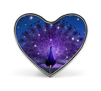 Spilla a forma di cuore a forma di pavone che allarga la coda, spilla a forma di pavone che allarga la coda per zaini o risvolti, spilla per San Valentino, anniversario