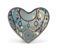 Spilla a forma di cuore acchiappasogni dei nativi americani, a forma di scimmia, per zaini o risvolti, per San Valentino, anniversario
