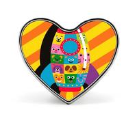 Spilla a forma di cuore alla moda con spilla a forma di razzo, distintivi per bottoni Pinback Squisiti in lega di alluminio a forma di cuore per accessori per borse e regali