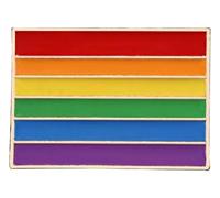 Spilla a forma di cuore arcobaleno smaltato con spilla, Klein, Metallo non prezioso