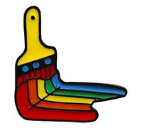 Spilla a forma di cuore arcobaleno smaltato con spilla, Klein, Metallo non prezioso