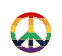 Spilla a forma di cuore arcobaleno smaltato con spilla, Klein, Metallo non prezioso