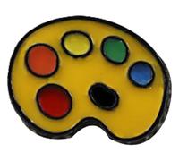 Spilla a forma di cuore arcobaleno smaltato con spilla, Klein, Metallo non prezioso