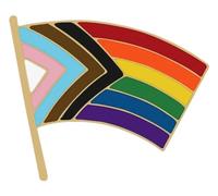 Spilla a forma di cuore arcobaleno smaltato con spilla, Klein, Metallo non prezioso