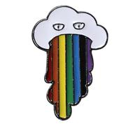 Spilla a forma di cuore arcobaleno smaltato con spilla, Klein, Metallo non prezioso