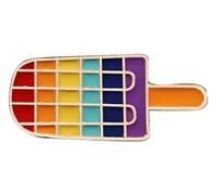 Spilla a forma di cuore arcobaleno smaltato con spilla, Klein, Metallo non prezioso