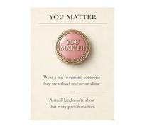 Spilla a forma di cuore compassione, accessorio per il benessere emotivo per abbigliamento o borsa, spilla in lega con colori vivaci da donna, Misura unica, come descritto