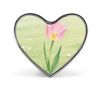 Spilla a forma di cuore con ano, due gru al tramonto per zaini o risvolti, spilla per San Valentino, anniversario