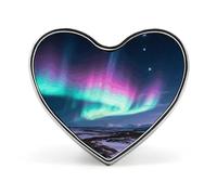 Spilla a forma di cuore con aurora, in lega di alluminio, alla moda, squisite, spille per abiti alla moda, cappelli, borse, cravatte, accessori per matrimoni, gioielli, regalo smaltato, spille da