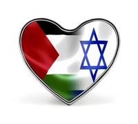 Spilla a forma di cuore con bandiera della Palestina Israele, spilla da bavero, cravatta, abiti, accessori per matrimoni, compleanni, per uomini e donne, Love form, Metallo