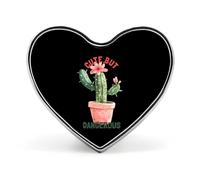 Spilla a forma di cuore con cactus e piante carine ma pericolose, accessorio per cappello, abbigliamento, regali per feste di matrimonio per donne e uomini.