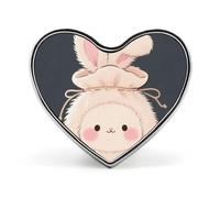 Spilla a forma di cuore con coniglietto portafortuna, tigre meccanica, per zaini o risvolti, spilla per San Valentino, anniversario