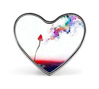 Spilla a forma di cuore con inchiostro colorato, alba, campanelli eolici al tramonto per zaini o risvolti, spilla per San Valentino, anniversario