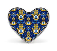 Spilla a forma di cuore con motivo dell'occhio malvagio Matiasma