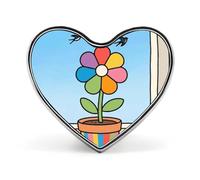 Spilla a forma di cuore con rondine, solitario, chiaro di luna, per zaini o risvolti, spilla per San Valentino, anniversario