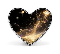 Spilla a forma di cuore con stella della galassia, per zaini o risvolti, spilla per San Valentino, anniversario