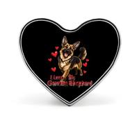 Spilla a forma di cuore "I Love Myan Shepherd" per donne e uomini, per feste e matrimoni.