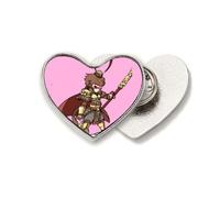 Spilla a forma di cuore in metallo con scritta "Monkey King"