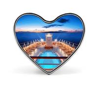 Spilla a forma di cuore per adulti in metallo personalizzata a forma di cuore spille da bavero alla moda spille a forma di cuore squisita spilla a cuore per borse vestiti decorazione distintivo e