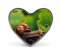 Spilla a forma di cuore per uomini e donne, spilla decorativa con lupo selvatico nel fuoco, eleganti spille per scialle, cappotti, camicie, magliette, borse, Love form, Alluminio