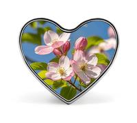 Spilla a forma di cuore per uomo e donna, con catena DNA, spilla elegante per scialle, cappotti, camicie, magliette, borse decorative, Love form, Alluminio