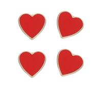 - Spilla a forma di cuore rosso per San, per San, con piccolo cuore, per matrimonio, accessorio per matrimonio, decorazione per feste e per donne