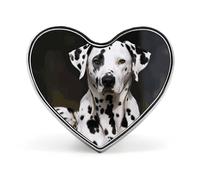 Spilla a forma di cuore, simpatico cane bulldog francese stampato, accessorio per gioielli da sposa, distintivo per zaini, spilla di San Valentino