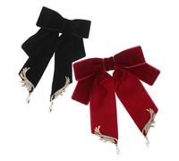 Spilla a forma di da 2 pezzi: spilla a forma di pre-annodata